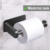 Porte-rouleau de papier toilette sans Embouts - Zwart - Porte-rouleau de papier toilette autocollant