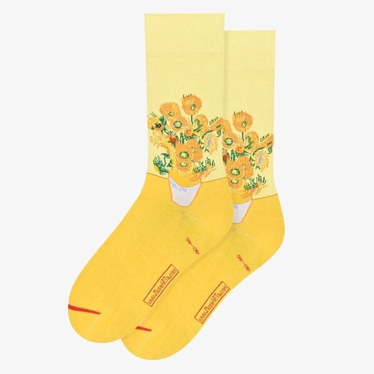 Kunst Sokken, maat 36-40, Vincent van Gogh, Zonnebloemen