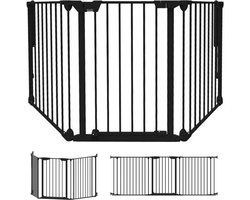 Noma Configure Gate Veiligheidshekje 3 Panelen Zwart | Room Divider | Traphekje | Hondenhekje | 64 t/m 197,5 cm