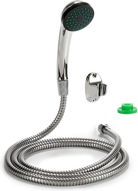 Sani Royal Inbouw Regendouche Doucheset Gun Metal Messing Geborsteld met Muursteun en Douchekop 25 cm met Afwerkringen