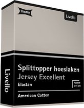 Livello Hoeslaken Splittopper Jersey Excellent Stone 250 gr 180x200 à 200x220