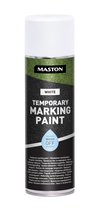 Peinture de marquage temporaire Maston - Mat - Wit - Spray de marquage temporaire - 500 ml