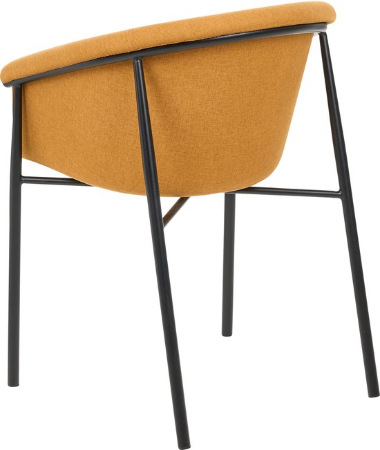 AMES - Chaise de salle à manger lot de 2 - Oranje - Polyester