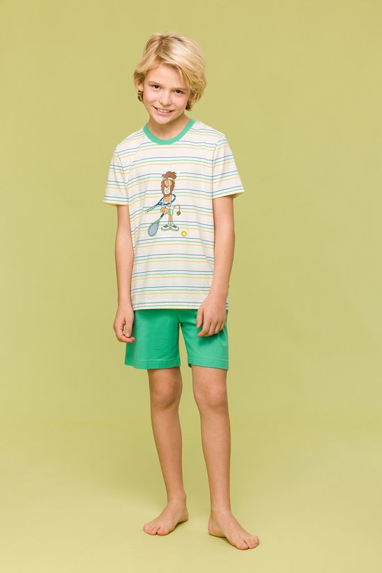 Woody Garçons-Pyjama homme à rayures multicolores - taille 104/4J