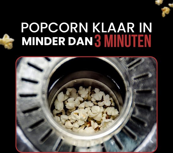 Beper Popcornmaker - Popcorn Machine - Popcorn Maker Machine - Popcorn Popper - Homemade Popcorn Maker — afbeelding 2