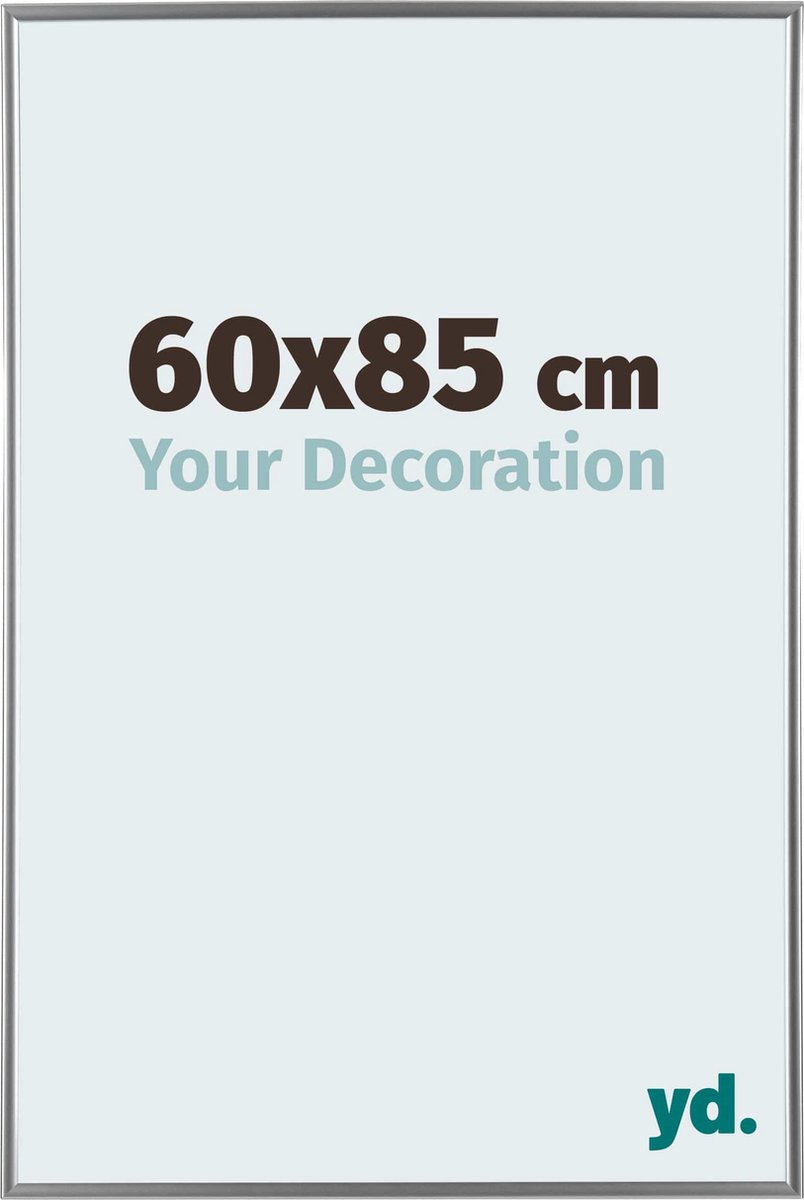 yd. Your Decoration - Fotolijst 60x85 cm - Kunststof - Zilver Hoogglans - Evry