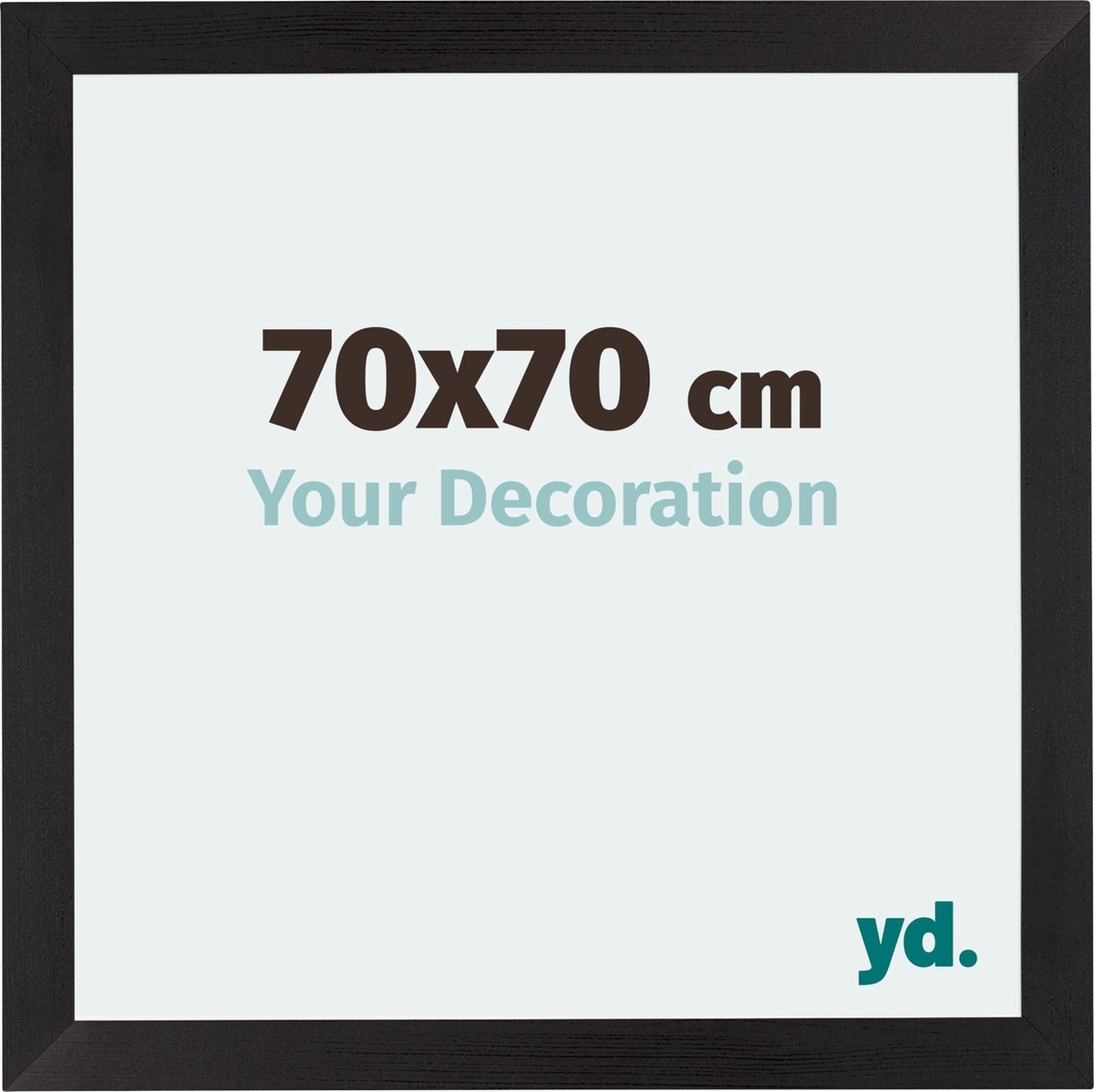 yd. Your Decoration - Fotolijst 70x70 cm - MDF - Zwart Houtnerf - Mura