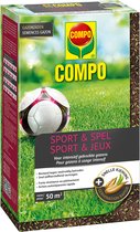 COMPO Gazonzaad Sport & Spel - voor intensief gebruikte gazons - bestand tegen veelvuldig betreden - doos 1 kg (50 m²)