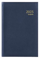 Brepols Bureau-agenda 2025 - SATURNUS Luxe - Lima - Dagoverzicht - 1d/1p - Blauw - 13.3 x 20.8 cm