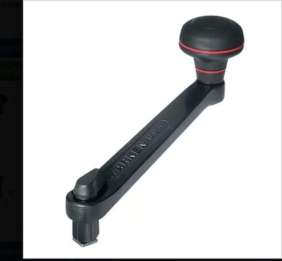 Râteaux B8ASGLP Poignée de treuil 200 mm, serrure en aluminium SpeedGrip LP