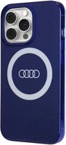 Audi IML Big Logo Back Case (MagSafe Compatible) - Geschikt voor Apple iPhone 13 Pro (6.1") - Blauw