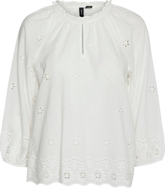 Vero Moda Blouse Vmhayle 3/4 Top Wvn Ga Spe 10303671 Snow White Dames Maat - L