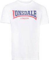 Lonsdale Classic T-Shirt Two Tone Wit - Maat: L