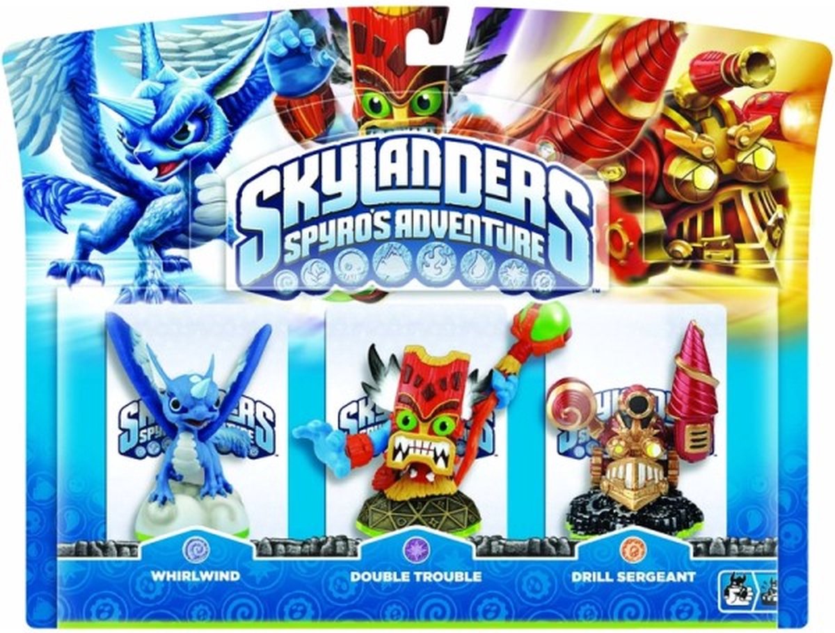 Skylanders Spyro's Adventure: Triple Pack Double Trouble, Whirwind, Drill Sergeant