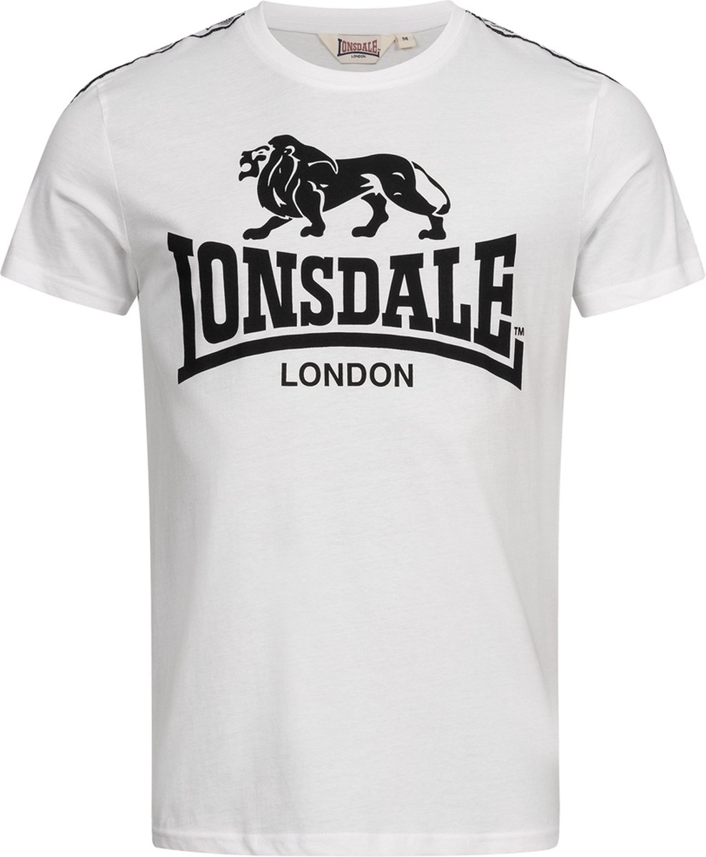 Lonsdale T-shirt Bies Sheviock Wit - Maat: M