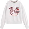 Scotch & Soda Slouchy puffed sleeved graphic sweatshirt Dames Trui - Maat XL