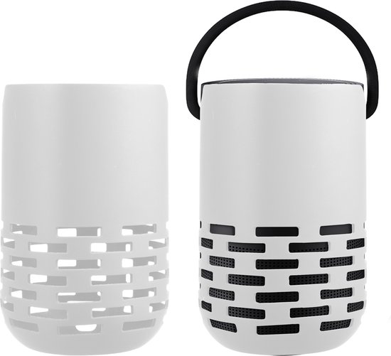 Foto: Kwmobile siliconen hoesje voor mini speaker geschikt voor bose portable home speaker flexibel materiaal speakercase in wit