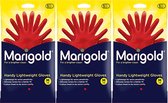Marigold Huis handschoen Classic Rood 3x Maat M