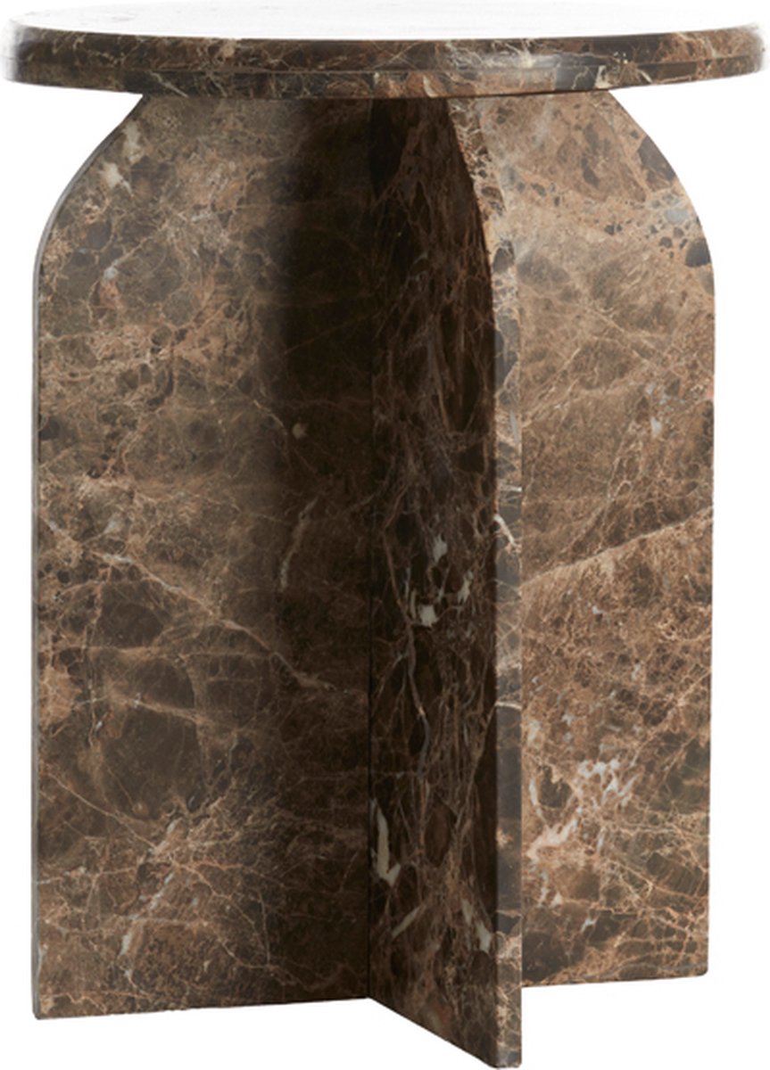 Bijzettafel OTINIA - Ø41x56cm - Bruin
