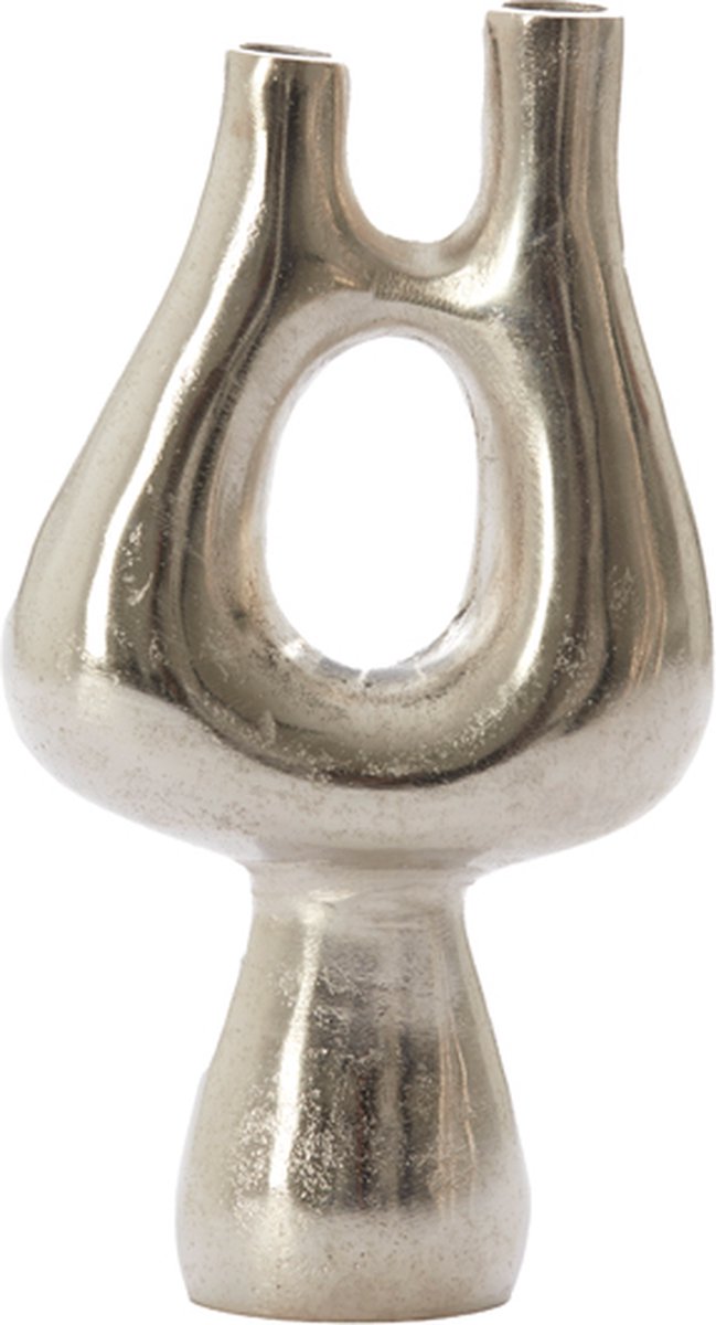 Vaas KOTANI - 17x6x31.5cm - Zilver