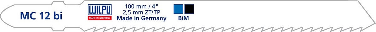 Decoupeerzaagbladen Bosch T101A - Geschikt voor Metaal - MC 12 BI (set van 5)