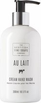 Scottish Fine Soaps Au Lait Cream Hand Wash Flacon pompe 300 ml - Fabriqué en Écosse
