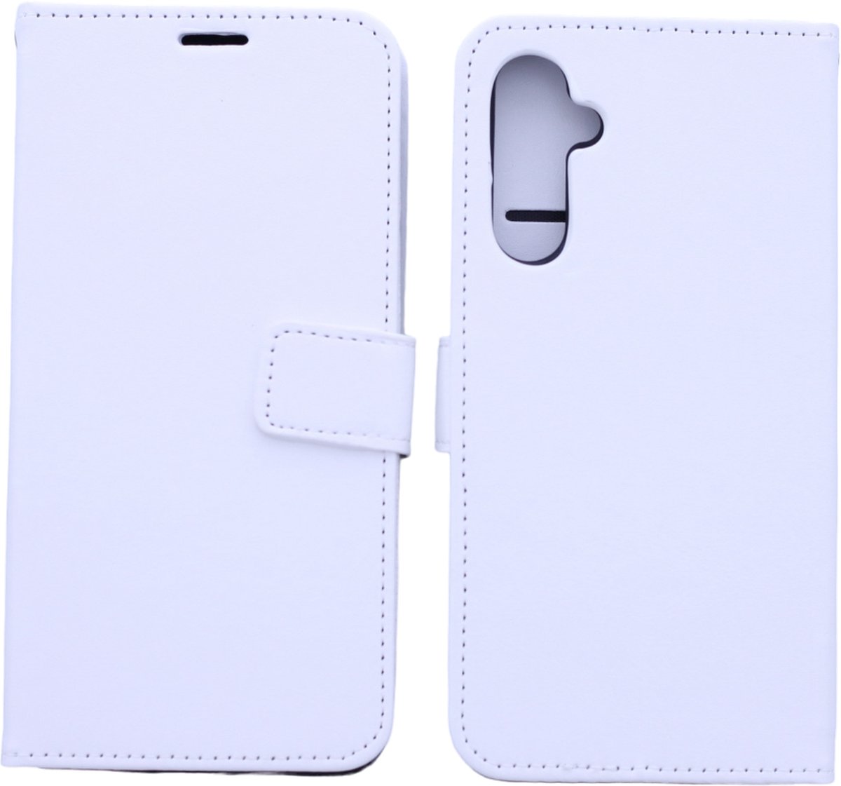 Bookcase Wit Geschikt voor Samsung Galaxy A15 - portemonnee hoesje - ZT Accessoires