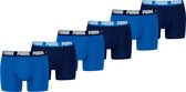 Puma Boxers Everyday Basic - Lot de 6 boxers bleus pour hommes - Sous-vêtements pour hommes - True Blue - Taille XXL