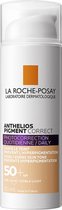 La Roche-Posay Anthelios Pigment Correct Dagelijks Getinte Gezichtscrème voor een Gevoelige Huid SPF50+ Light 50ml - Zonnebescherming voor het gezicht