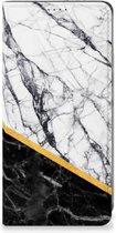 GSM Hoesje Geschikt voor Samsung Galaxy A05s Mobiel Case Marble White Black