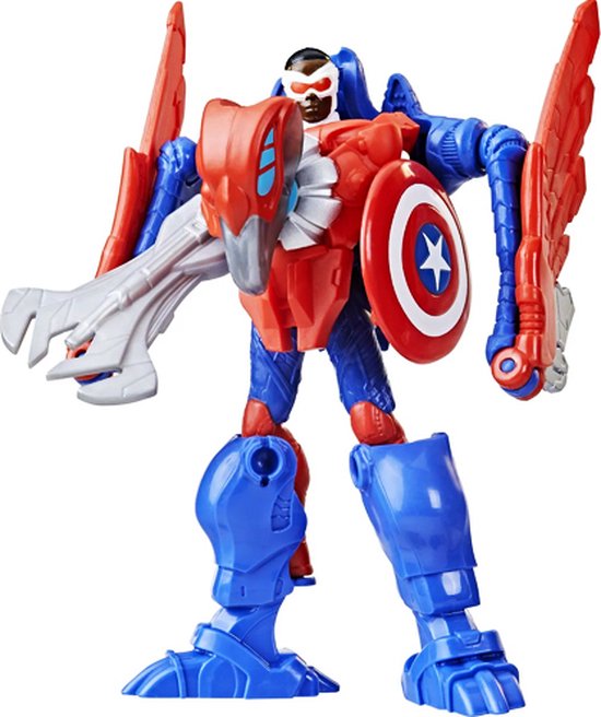 Captain America - Figurine d'action Hasbro Marvel Mech Strike Mechasaurs