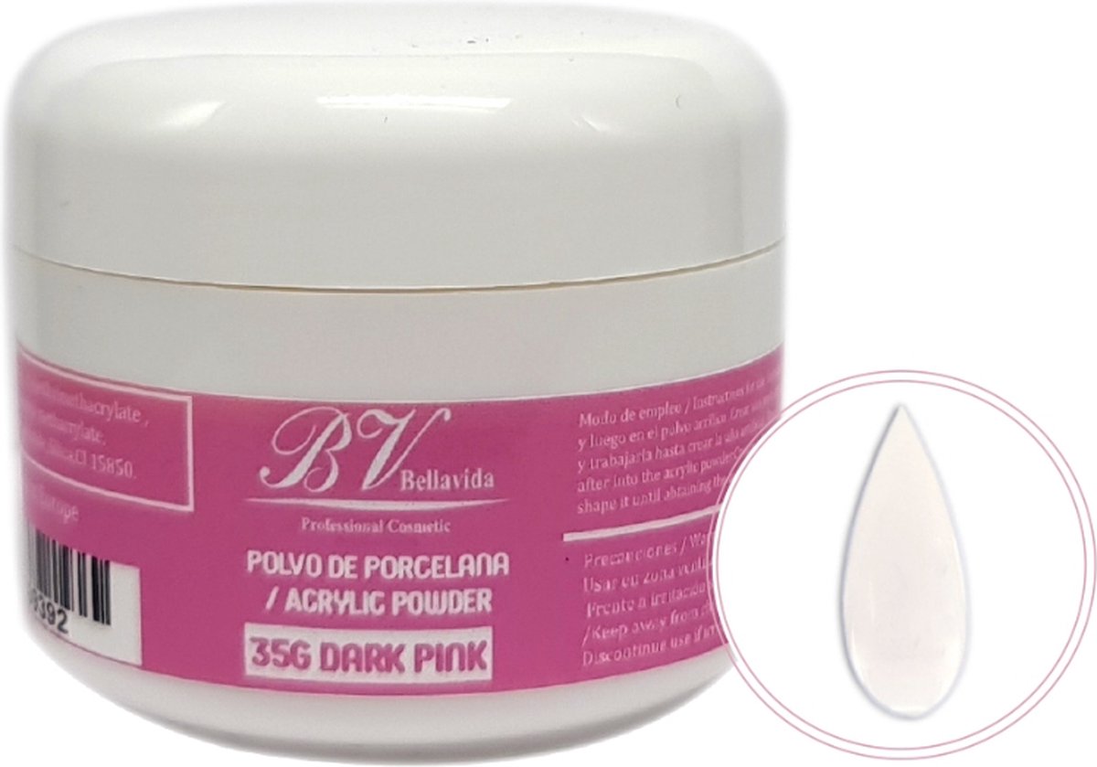 Goedkoopste Acrylic Powder 35g Dark Pink