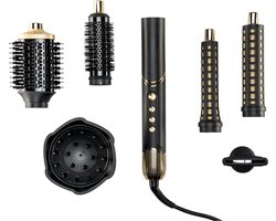 Max Pro Aurum Aerostyler - Hair wrap - Air styler met opzetstukken - Airstylers met hairwrap - Fohnborstels - Cadeauset vrouw - 6 in 1 hairstyler