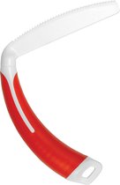 Couteau ergonomique incurvé avec manche rouge