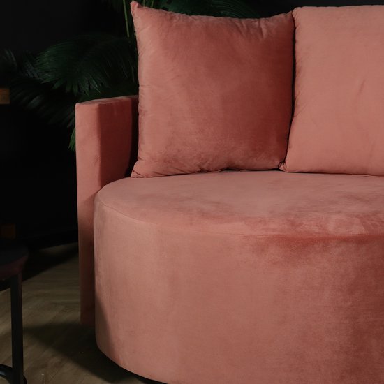 Fauteuil causeuse velours vieux rose fauteuil pivotant