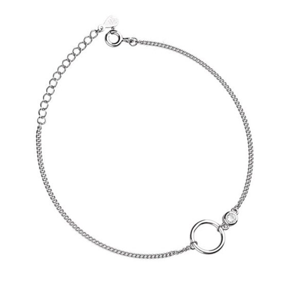 Dames Armband Zilver - Zilveren Armband - Zilver Armband Dames met Zirkonia - Zilver 925 - Amona Jewelry