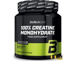BioTech USA BioTech USA BioTechUSA 100% Creatine Monohydrate Creatine van farmaceutische kwaliteit Gemicroniseerd Veganistisch Glutenvrij, 500 g, Zonder smaak