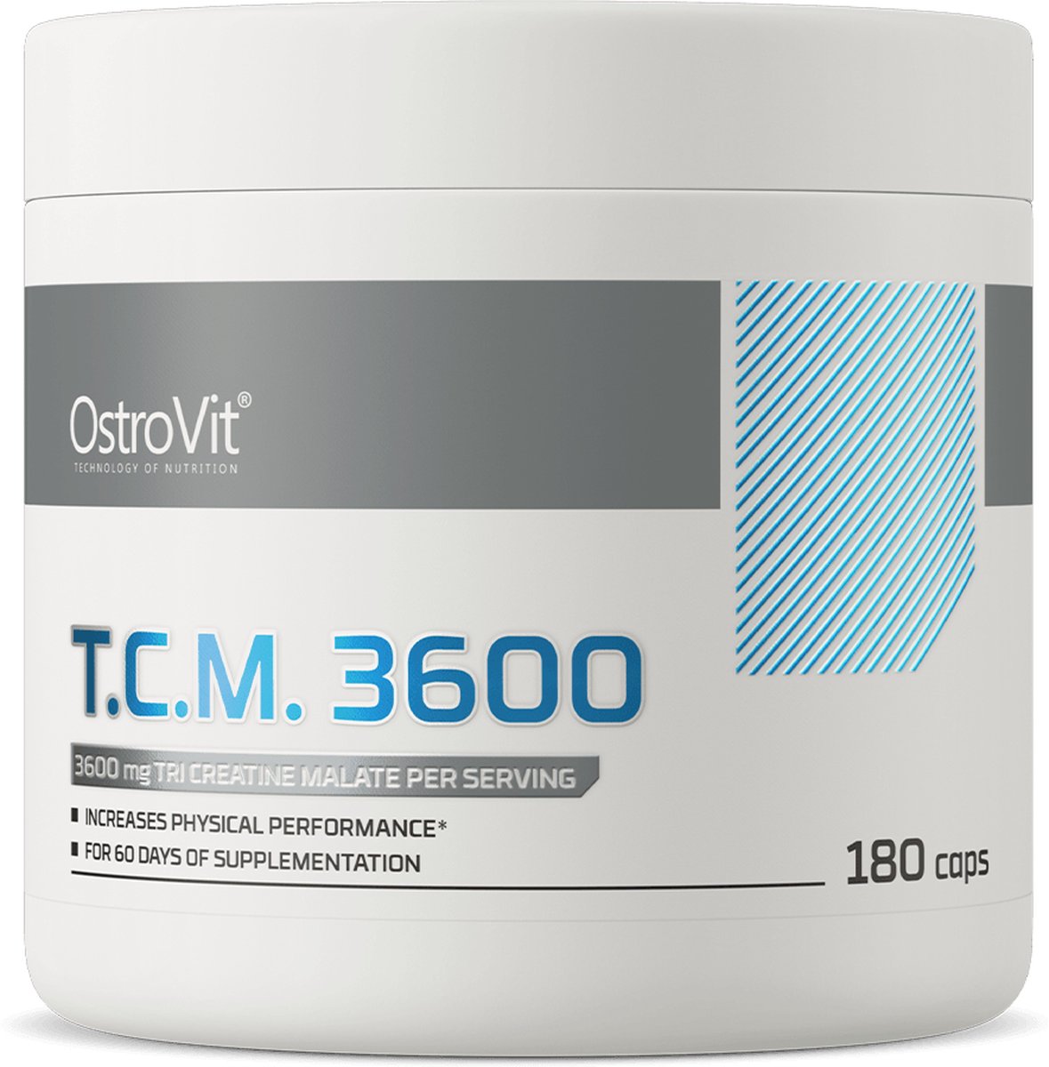 Goedkoopste Creatine - Creatinemalaat - 3600 mg - 180 Capsules - Creatine Supplements - OstroVit t.c.m 3600