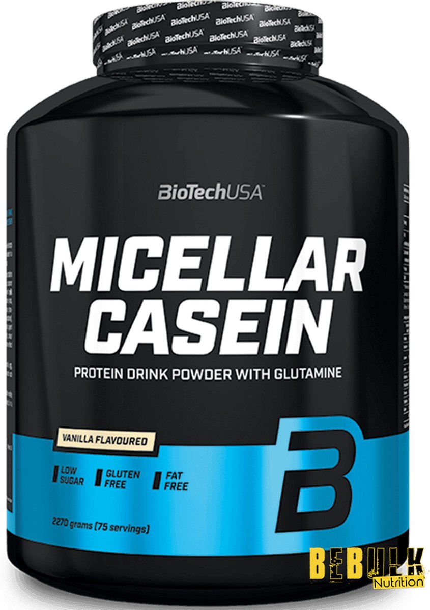 Protein Poeder - Micellar Casein 2270g BiotechUSA - Vanilla