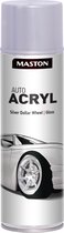 Maston Auto Acryl Wheel Spray - Hoogglans - Silver Dollar Wheel - Zilver - velgenlak - 500 ml