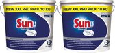 2x Sun Professional Vaatwaspoeder Korte Wascyclus Normaal Pro Formula 10 kg