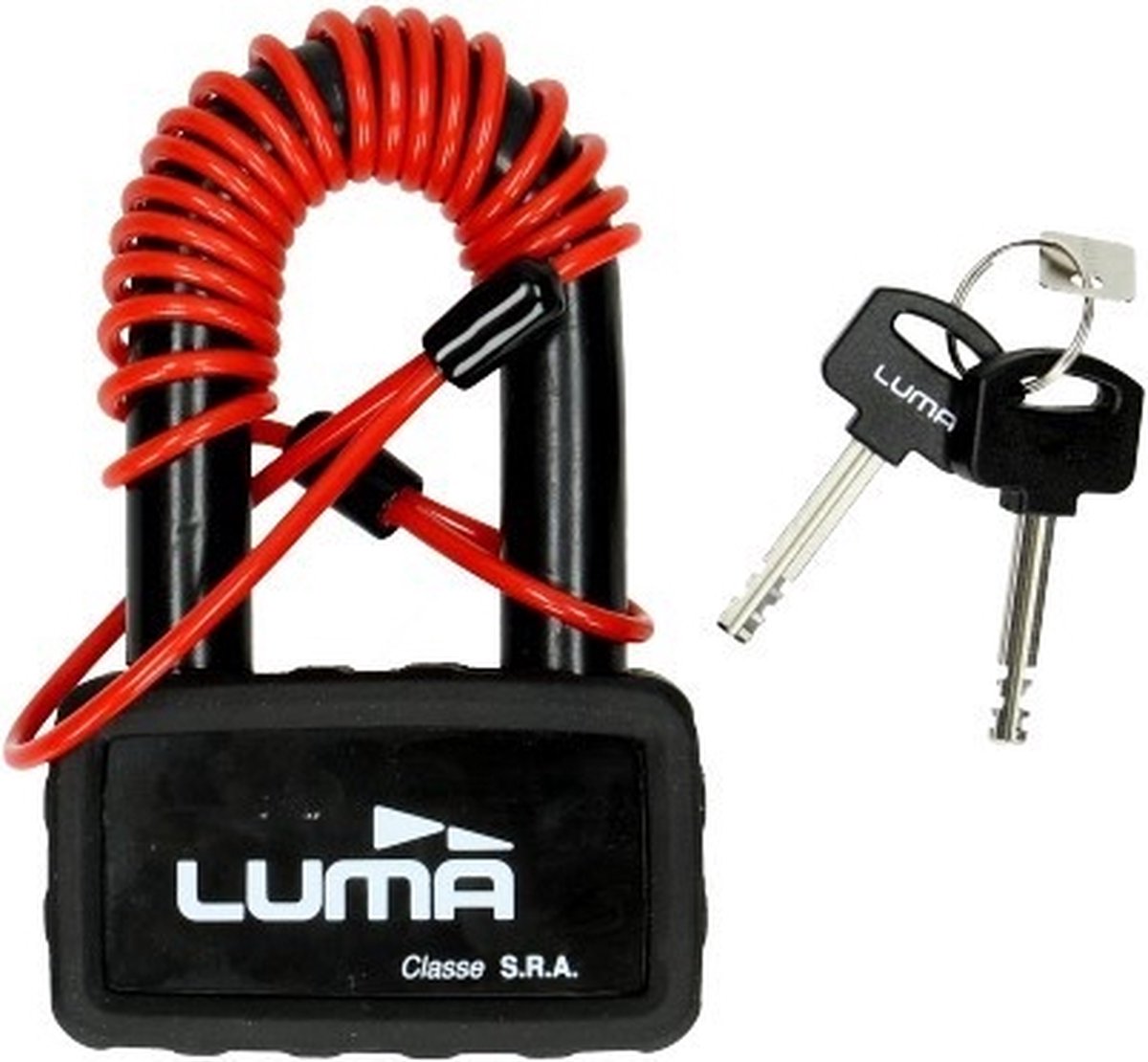 Luma Scooter/motor Schijfremslot - ART4 - Met reminderkabel - Zwart