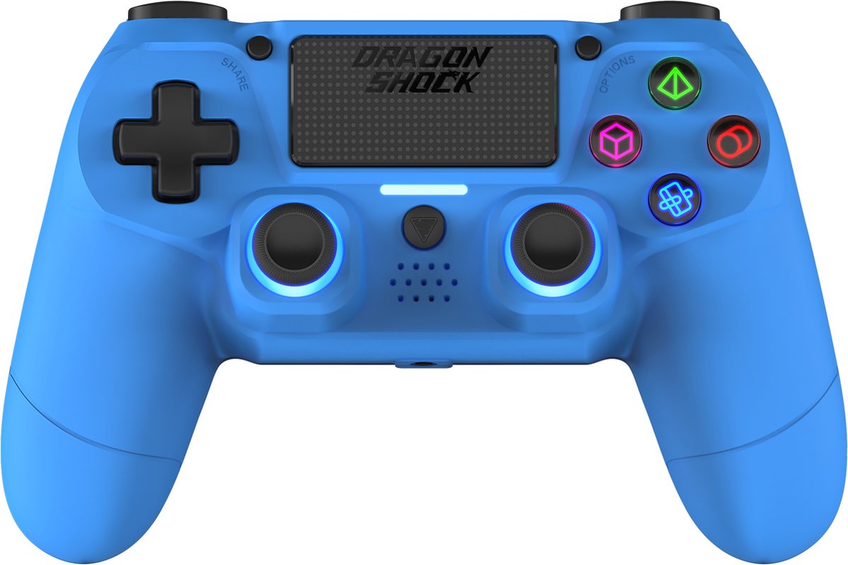 DragonShock - MIZAR BT - Draadloze Controller Blauw - Geschikt voor PS4 PC en Mobile