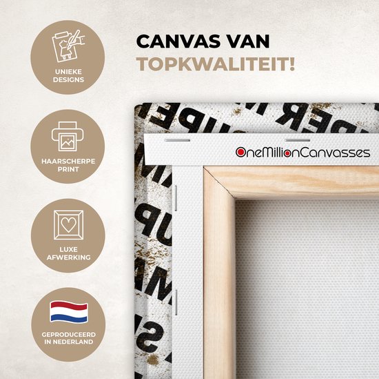 Peintures sur Toile Cadeau Mère - Super Maman - Vintage - 20x20 cm - Décoration murale