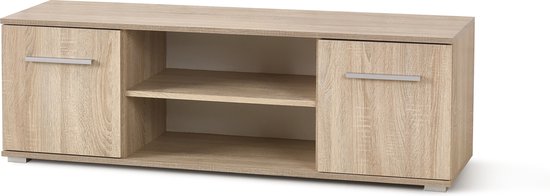 TV-meubel in Sonoma kleur - Kast met planken - Design - 120 cm - Scandinavische stijl