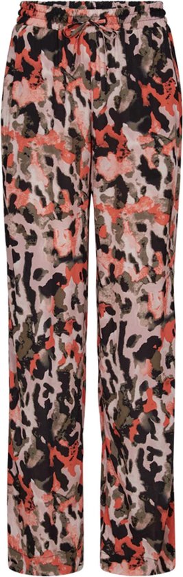 Freequent Broek Fqlexey Pants 204323 Black W Hot Coral Dames