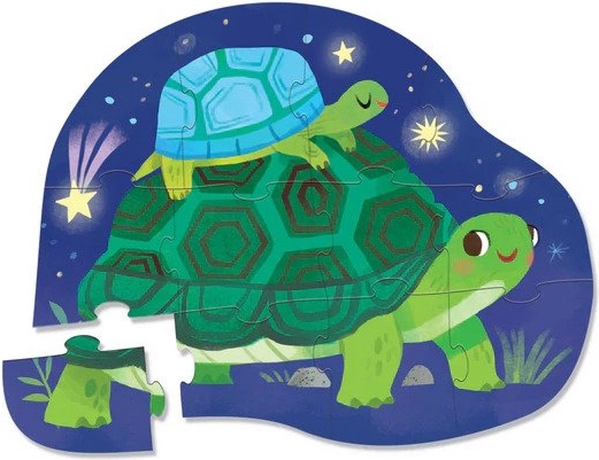Crocodile Creek | Mini Puzzel Schildpad (12 stuks)
