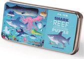 Crocodile Creek puzzel in blik Shark Reef - 50 stukjes