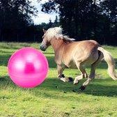 Speelbal paard - grote speelbal voor paarden - roze- 85 cm