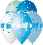 Ballon 30 cm 5 stuks - It's a Boy PRO (bulk)